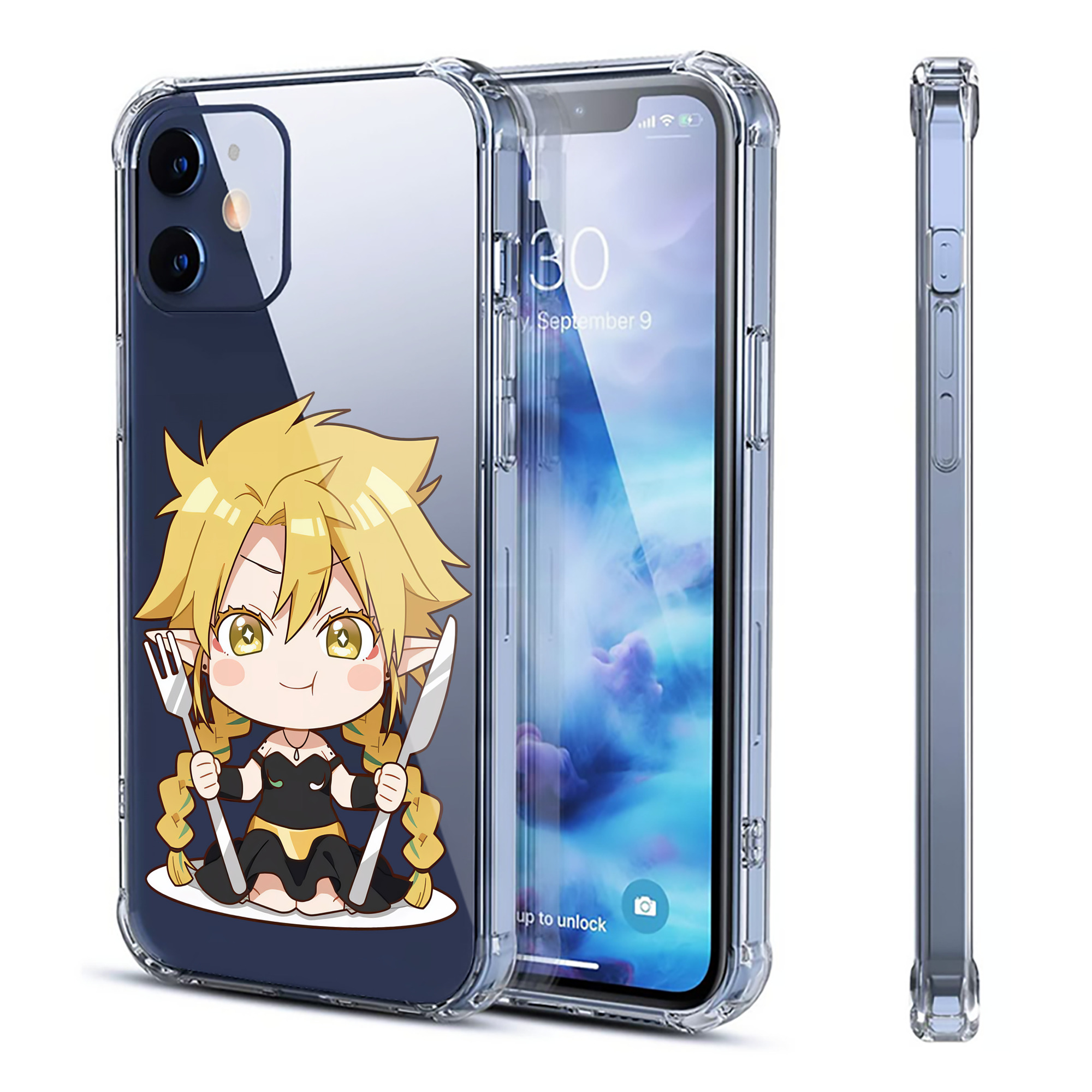 （画像用） 転スラ Regarding Reincarnated to Slime 【iPhone 12シリーズ対応】透明スマホケース（クリアソフトケース）